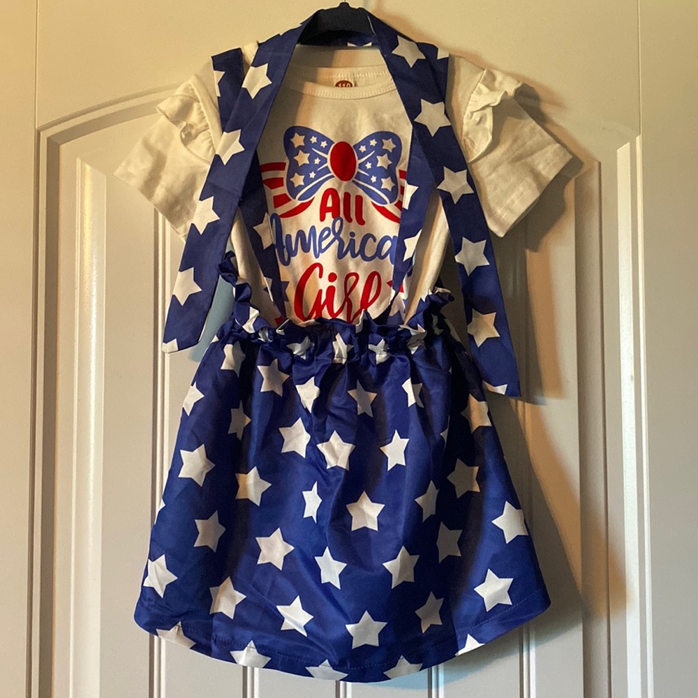 Girls 4th of July outfit All American Girl NEW